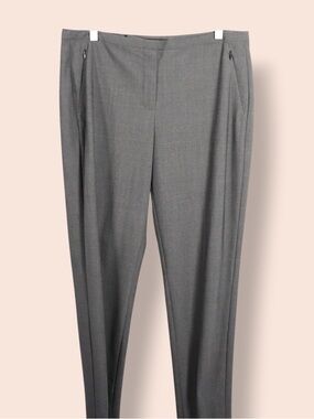 Elie Tahari Grey Tailored Pants Women’s Size 10 Slim Fit Office Work